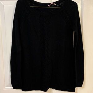 Candie's Classic Black Crew Neck Sweater